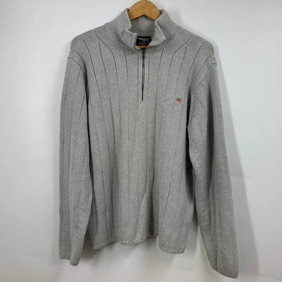 Polo‎ Jeans Co Ralph Lauren Men's Quarter Zip Pullover Cotton Sweater Size XL - Picture 1 of 12